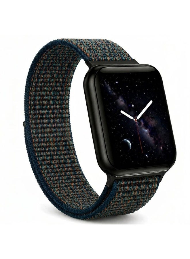 CATANES Breathable Nylon Sport Loop Band Compatible with Apple Watch 44mm 45mm 46mm 49mm for Women Men, iWatch Wrist Straps for Ultra 3 2, Se, Series 11 10 9 8 7 - grey - Image 1