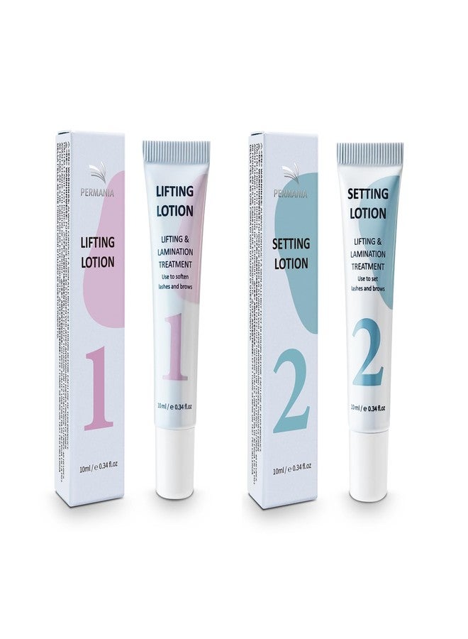 PERMANIA لوسيون بيرمانيا لرفع وتثبيت الرموش، 10 مل تصميم أنبوب درجة صالون لعلاج رفع الرموش وتثبيت الحواجب الكورية (لوسيون رفع وتثبيت فقط) - Image 1