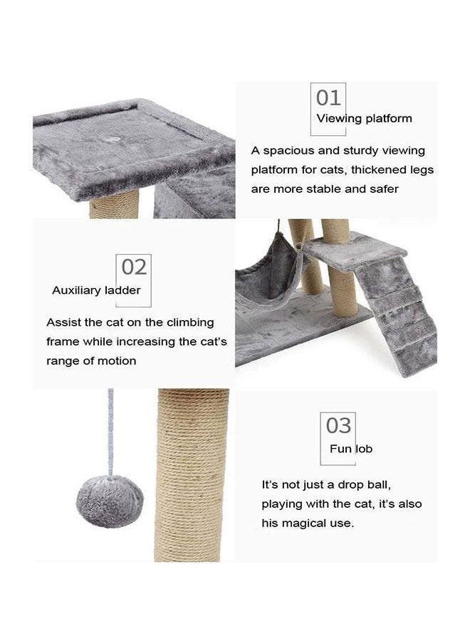 Generic - Cat Tree Multi-Level Kitten Play House with Scratching Posts - Image 1