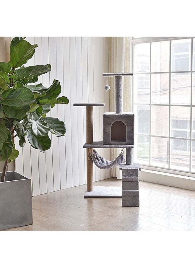 Generic - Cat Tree Multi-Level Kitten Play House with Scratching Posts - Image 1