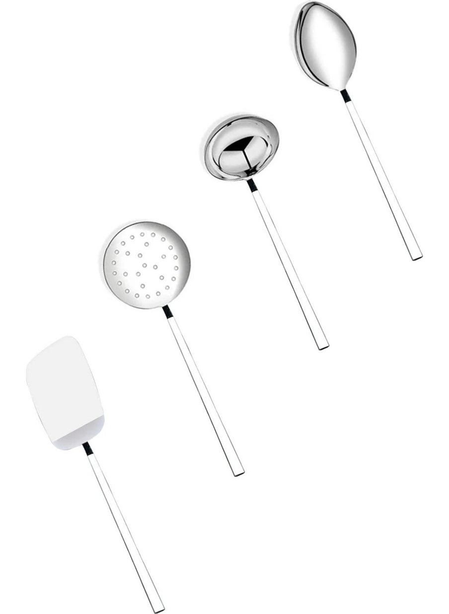Hazarpazar 4 Piece Luxury Ladle, Colander, Spatula, Spoon Set  - Image 1