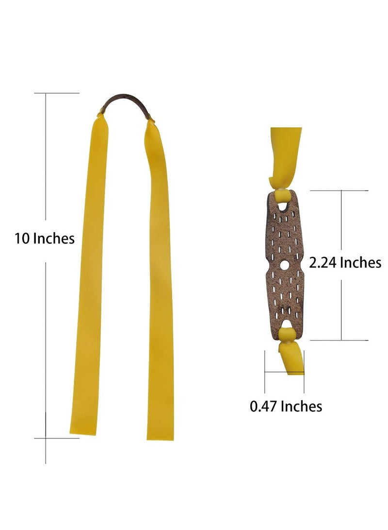 دوغي اورانجتاج 16 قطعة من اربطة مطاطية مقلاع 0.75 ملم بديلة من تونجتو، منجنيق مسطح مطاطي مطاطي مطاطي للعبة الرماية في الهواء الطلق (برتقالي) - Image 2