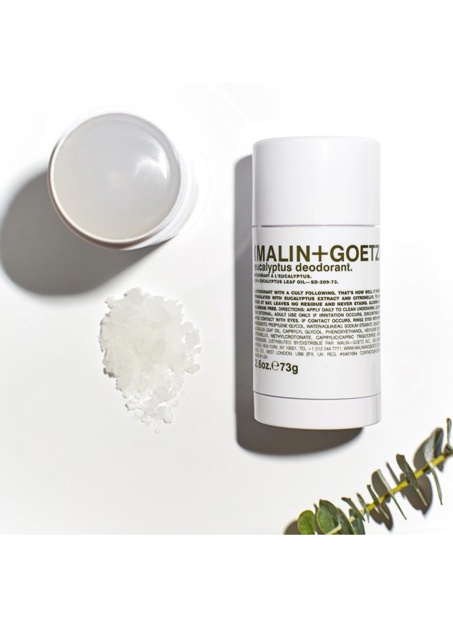 Malin + Goetz Eucalyptus Deodorant, 1 oz. - Men & Women's Stick Deodorant, Scented Deodorant for All Skin Types, Natural Fragrance & Color, Aluminum Free Natural Deodorant - Image 5