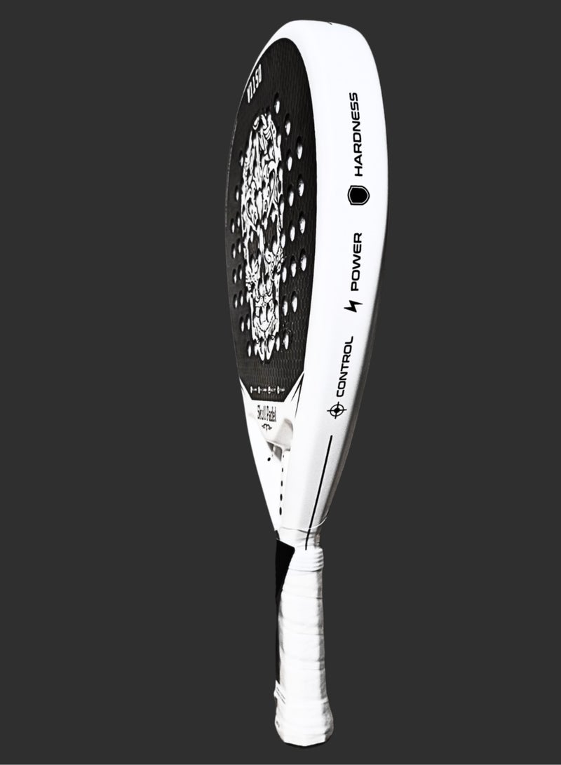 Skull Padel V1150 WHITE 12K CARBON | For Advanced Players - Image 2
