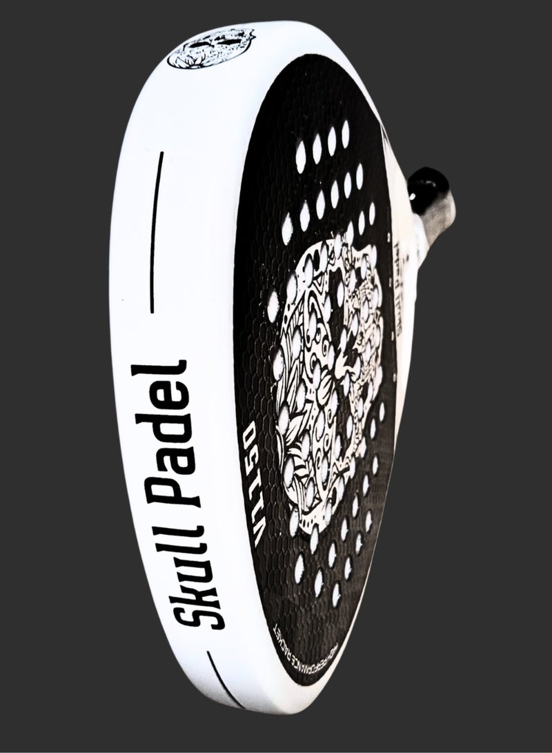Skull Padel V1150 WHITE 12K CARBON | For Advanced Players - Image 4