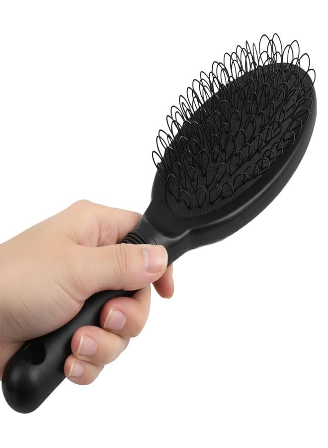 فرشاة شعر AHS Loop Wigs لوصلات الشعر المصنوعة من السيليكون بتقنية Micro Ring Fusion Bond، لون أسود | الصحة والجمال | العناية بالشعر وتصفيفه | فرش وأمشاط | فرش وأمشاط (أسود) - Image 1