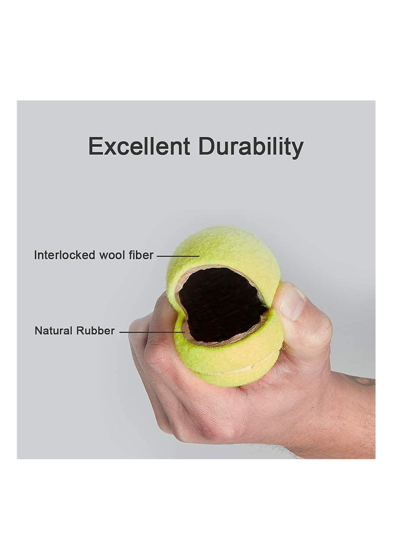 ALLKING Tennis Ball Cricket Tennis Ball Light Tennis Ball for Cricket Tournament, Street Match Cricket Ball Tennis for Lawn Cricket Soft Tennis Balls for Playing Pacer Cricket Ball - Green Pack of 3 (Colour/P  - Image 2