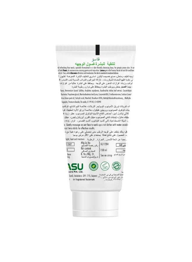 Vasu Skin Purifying Fase Wash 150ml - Image 2