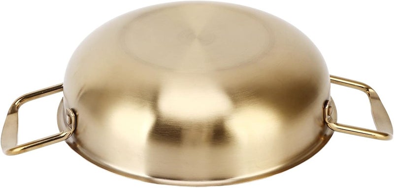 RiToEasysports Durable Stainless Steel Korean Ramen Pot Multipurpose Cooking Pot For Gas Stove, Induction Stove (Gold) (Inner diameter 18cm) - Image 4