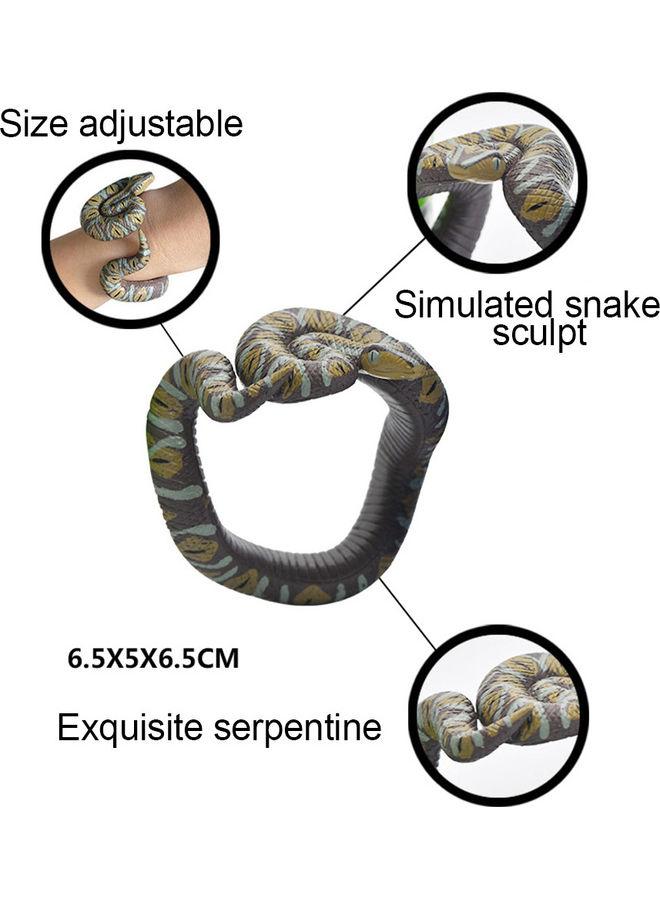 General Simulation Reticulated Python Snake Bracelet Prank Toy  - Image 3