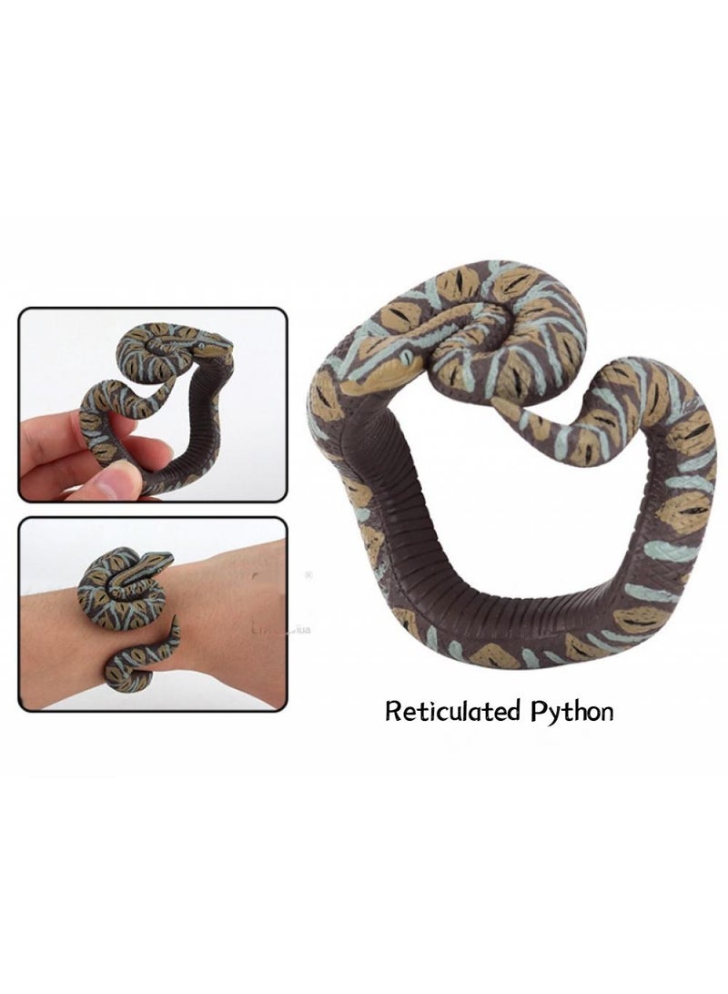 General Simulation Reticulated Python Snake Bracelet Prank Toy  - Image 2