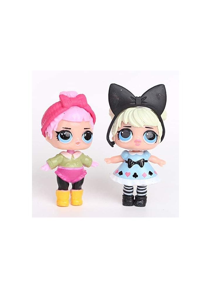 بلومنغ تايم مجموعة دمى Lol Sparkly Baby عالية الدقة من البولي فينيل كلوريد للأطفال مكونة من 8 قطع ، متعدد الألوان - Image 4