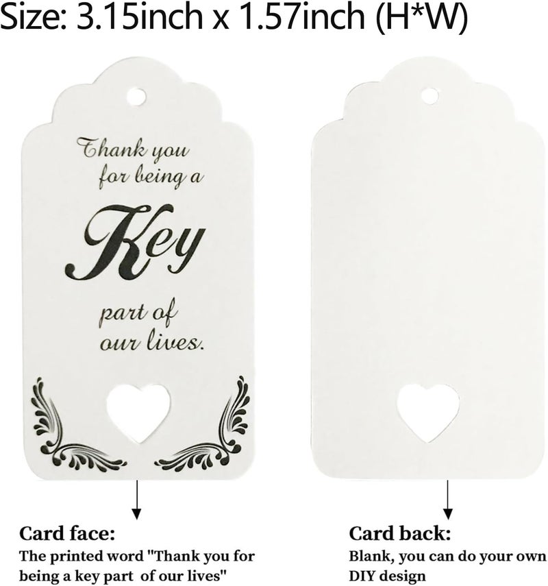 WODEGIFT 50 PCS Key Bottle Openers,Bridal Shower Favors,Rustic Wedding Favors,Gifts,Decorations or Souvenirs for guests Bulk ,Bridal Shower Party Favors with Card Tag and Chains (Gold) - Image 5