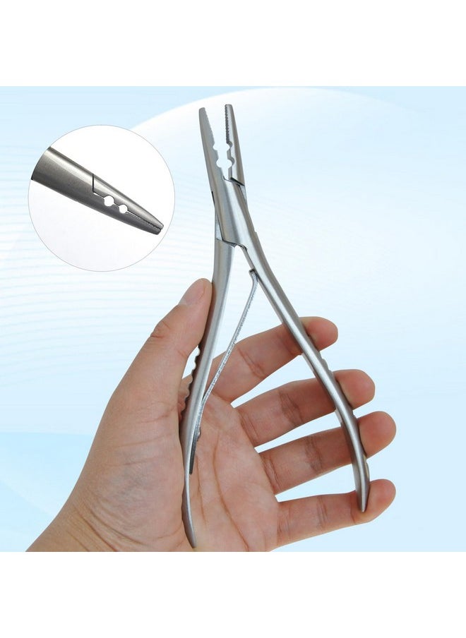 coloryoung - Hair Extensions Pliers 2-Hole Hair Pliers Hair Extension Tool Kit For Micro Ring Hair Extensions Opener And Removal - Image 1
