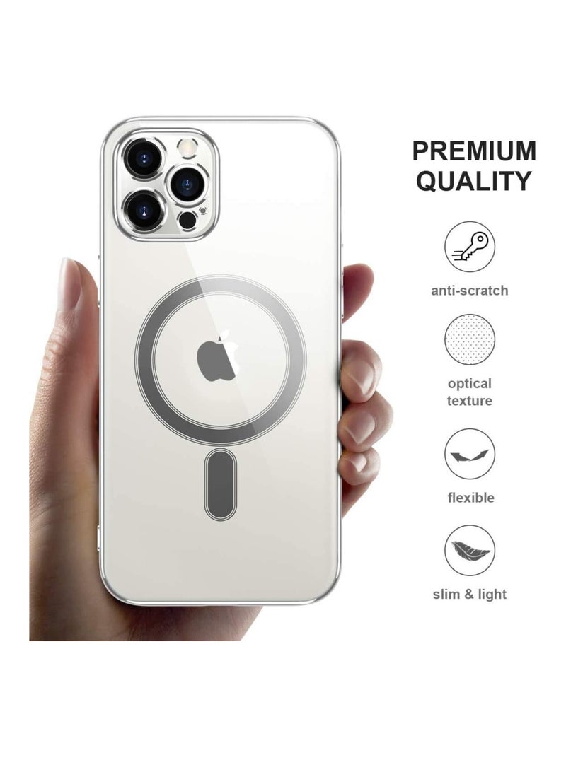DUSALA IPhone X/XS Case Camera Control Compatible with MagSafe Shockproof Military-Grade Protection Magnetic Phone Case for iPhone X/XS Classic Hybrid Case Clear - Image 5