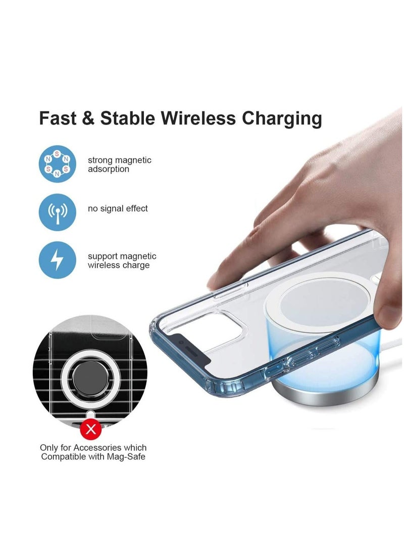 DUSALA IPhone X/XS Case Camera Control Compatible with MagSafe Shockproof Military-Grade Protection Magnetic Phone Case for iPhone X/XS Classic Hybrid Case Clear - Image 4