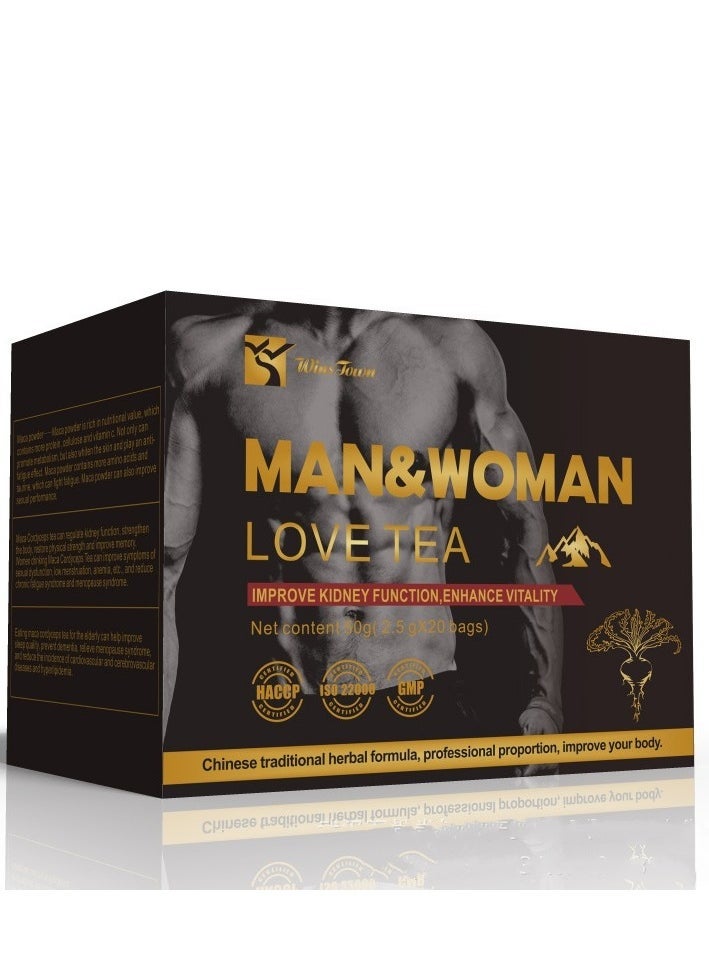 Wins Town Pure Maca Power Energy Tea Bag  for Man and  Woman,improve kidney function 20 Bags  - Image 2