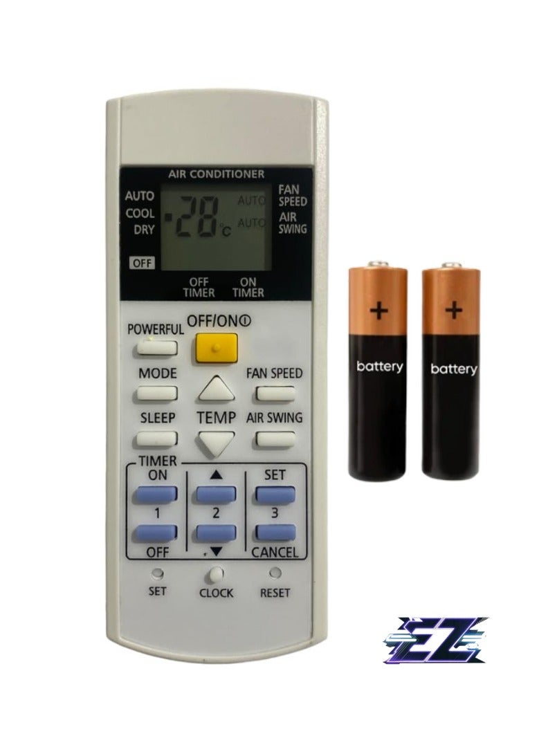 ELTRAZONE AC Remote No. 29C (No Backlight), Compatible/Replacement for Panasonic AC Remote Control – Exact Match for Panasonic Air Conditioners – Easy-to-Use, Reliable Remote Control - Image 1