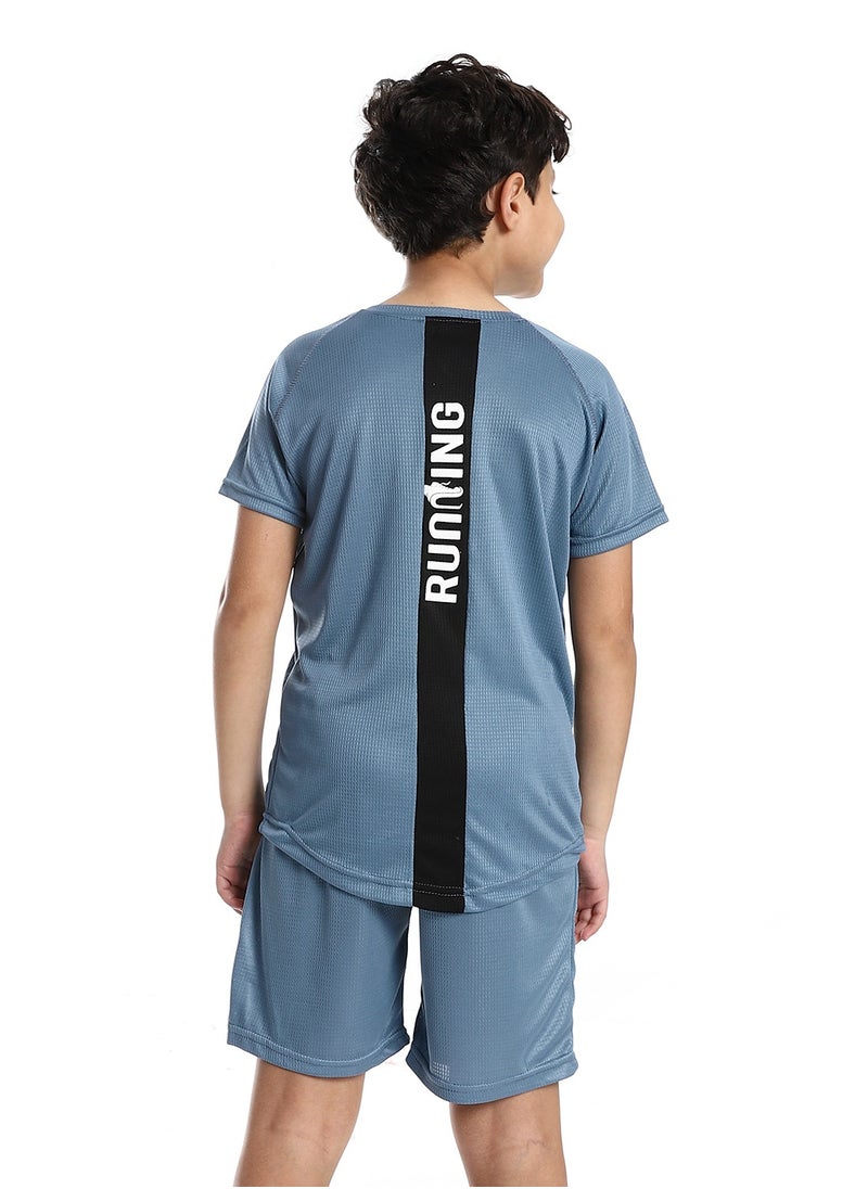 Caesar Boys Sport T-Shirt With Short Set  - Image 4