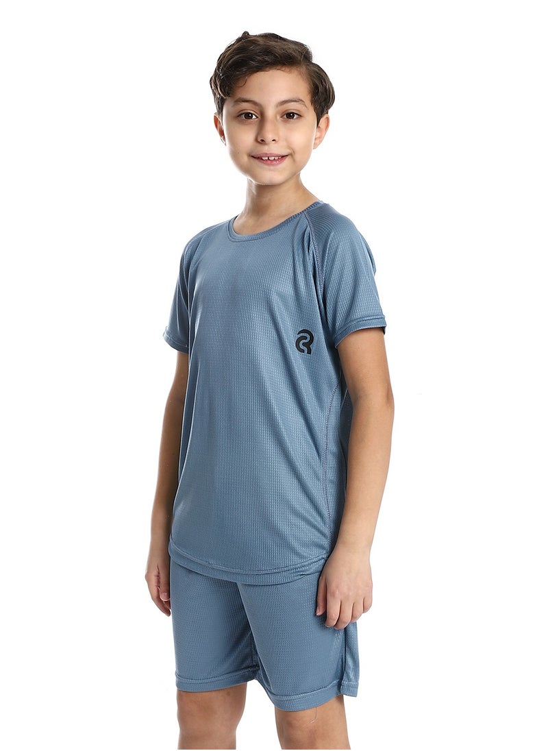 Caesar Boys Sport T-Shirt With Short Set  - Image 2