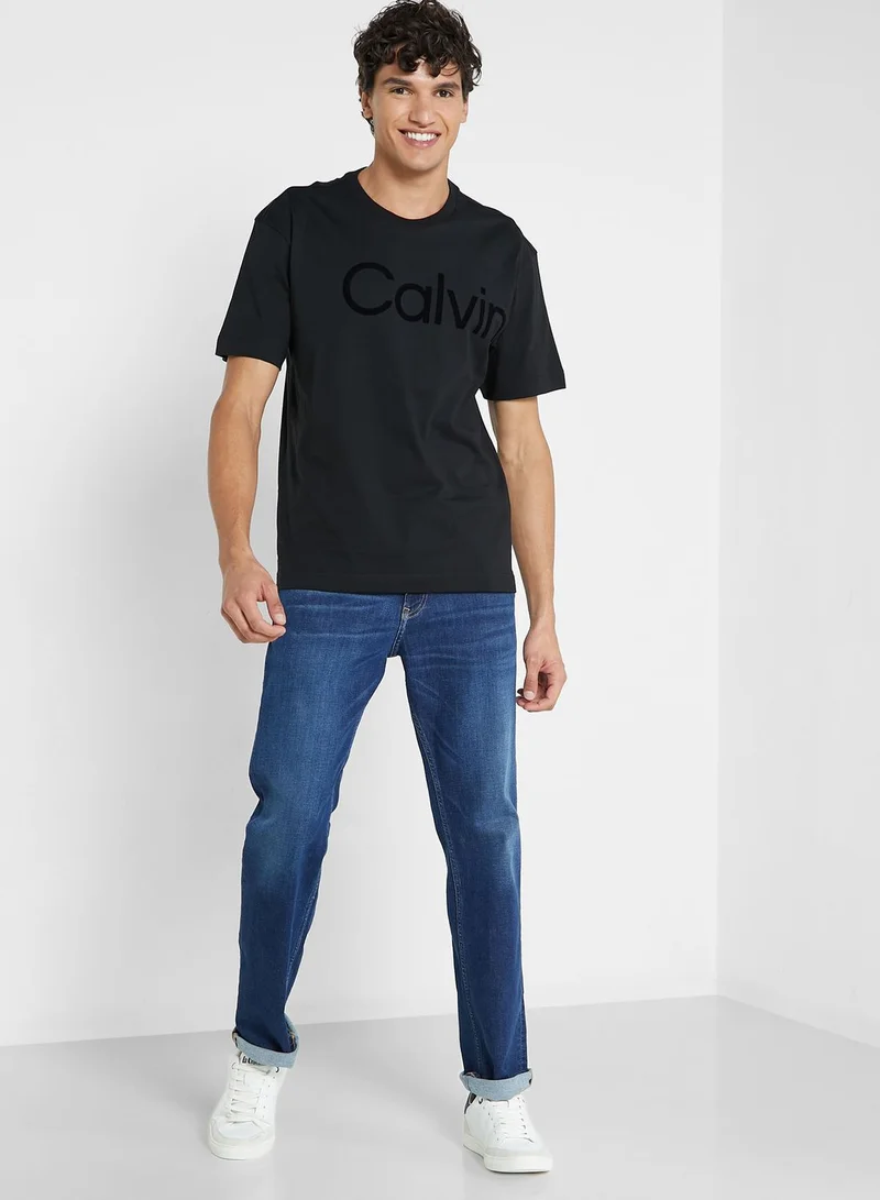 CALVIN KLEIN Logo Crew Neck T-Shirt