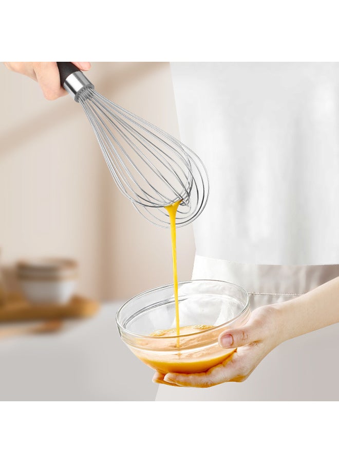12-inch Stainless Steel Egg Beater 12-inch Manual Mixer Milk Beater Cake Cream Beater Baking-Color:12inch  - Image 3