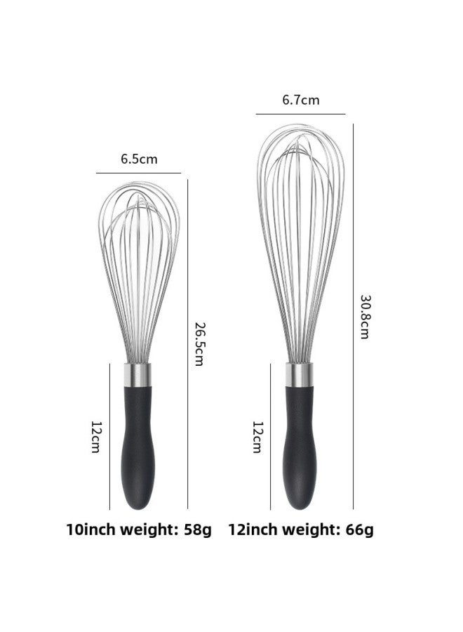 12-inch Stainless Steel Egg Beater 12-inch Manual Mixer Milk Beater Cake Cream Beater Baking-Color:12inch  - Image 4