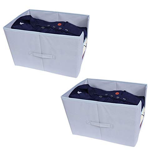MBW Organizer, Wardrobe organiser, Clothes organiser, Wardrobe organizer for clothes, Cloth organizer for wardrobe, Cupboard organizer for clothes, Organiser, Shirt Stacker, Cupboard organizer, Pack of 2, Grey - Image 1