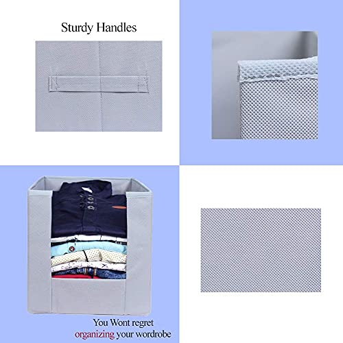 MBW Organizer, Wardrobe organiser, Clothes organiser, Wardrobe organizer for clothes, Cloth organizer for wardrobe, Cupboard organizer for clothes, Organiser, Shirt Stacker, Cupboard organizer, Pack of 2, Grey - Image 5
