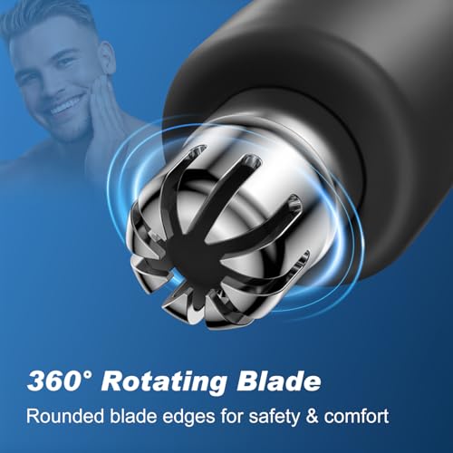 Winsea Precision Nose Hair Trimmer – 360° Safe & Efficient Electric Trimming, USB Rechargeable, Waterproof, for Nose, Ear, Eyebrows, and Beard Grooming - Image 4