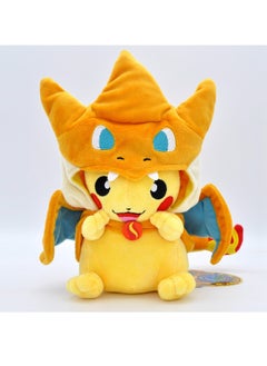 Generic Cartoon Pikachu Plush Toy Cross Dressing Charizard Pikachu Plush Toy Doll 23cm  - Image 2