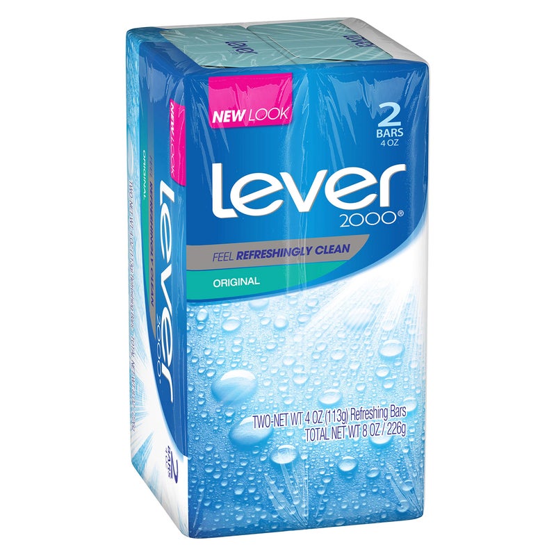 Lever 2000 Bar Soap, Original, 3.75 oz, 2 Bar - Image 2