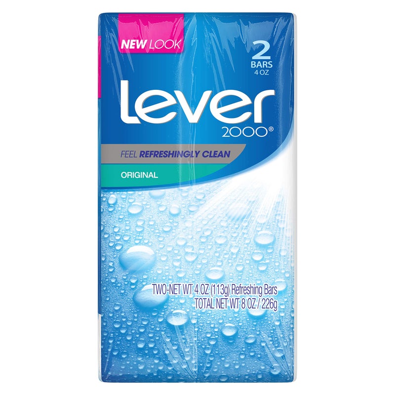 Lever 2000 Bar Soap, Original, 3.75 oz, 2 Bar - Image 1