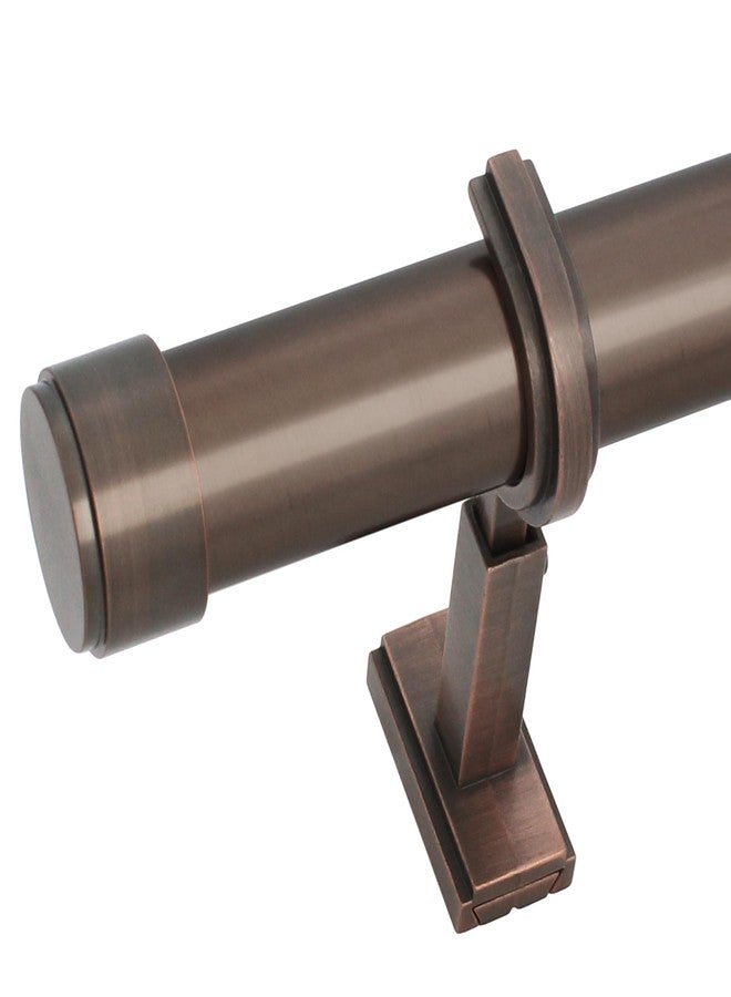 BlastHome® Luxury 3 ft Custom Curtain Rod - 1 1/4" Large Diameter - Premium Brackets & Endcaps - Nonadjustable Rods Connect for a Seamless Look - Oil Rubbed Bronze - Image 1