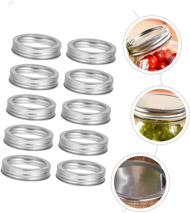 20pcs 86mm Wide Mouth Mason Jar Tinplate Lids Leakproof Sealed Covers Replacement for Canning and Storage - Image 2