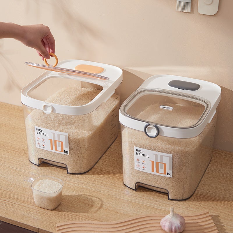 Lonsda 10KG Rice Storage Bucket, Food-grade Material Dustproof Moisture-proof Rice Container - Image 4