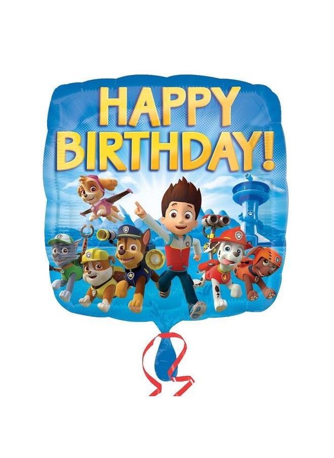 Anagram International - Hx Paw Patrol Happy Birthday Packaged Party Balloons Multicolor - Image 1