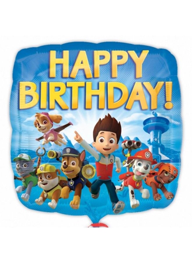 Anagram International - Hx Paw Patrol Happy Birthday Packaged Party Balloons Multicolor - Image 1