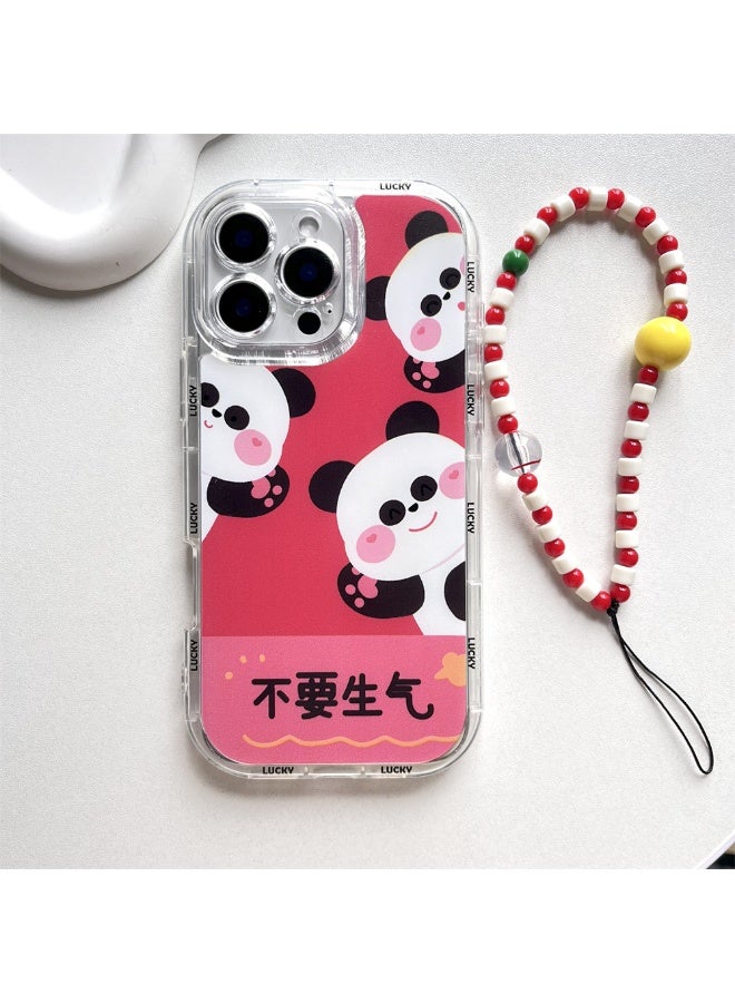 NIBEMINENT Cute Panda Protective TPU Case Cover For iPhone 14 Plus Clear - Image 2