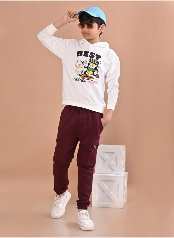 ليلك Boys Ankle Length Joggers