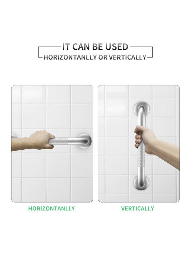 Gotega 2 Pack 18 Inch Grab Bars for Bathtubs and Showers, Anti Slip Shower Grab Bars Stainless Steel Shower Handle Handicap Elderly Senior Assist Bathroom Saft Handle  - Image 2