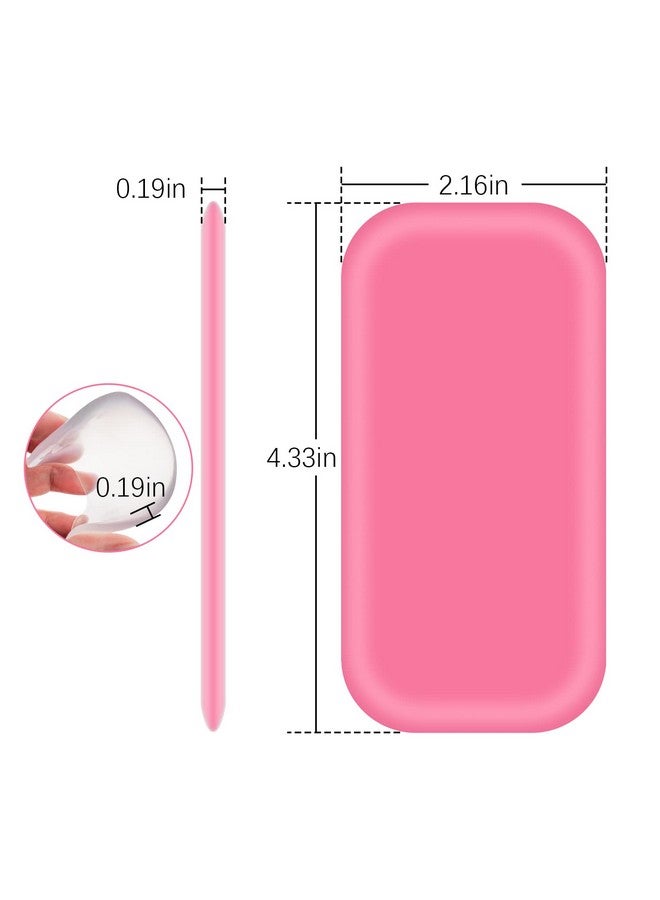 Rolybag 4 Pieces Silicone Lash Pad Rectangle Silicone Eyelash Extension Pad Loose False Lashes Holder Lash Grafting Gasket Pallet Reusable Silicone Pad Eyelash for Women and Lash Extension Supplies Tools - Image 5