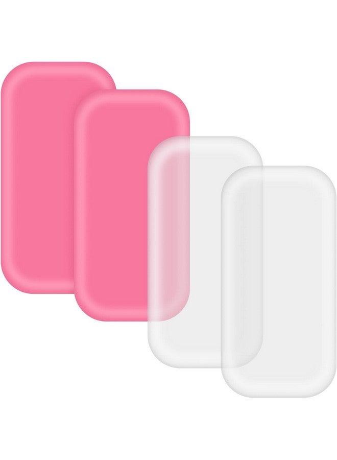 Rolybag 4 Pieces Silicone Lash Pad Rectangle Silicone Eyelash Extension Pad Loose False Lashes Holder Lash Grafting Gasket Pallet Reusable Silicone Pad Eyelash for Women and Lash Extension Supplies Tools - Image 1