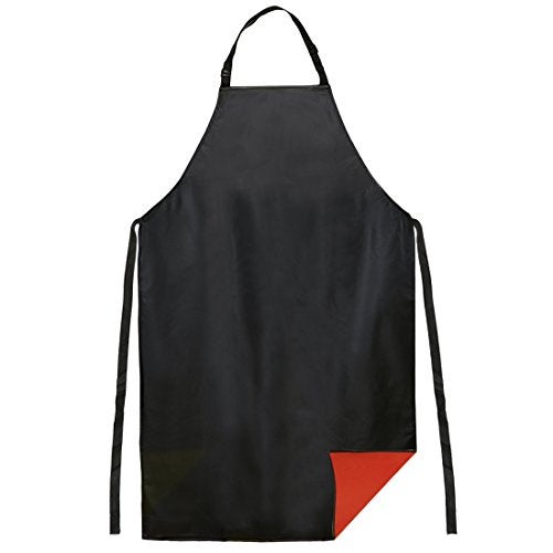 kilofly 1pc Vinyl Extra Long 43" Adjustable Waist Neck Ties Waterproof Apron - Image 1