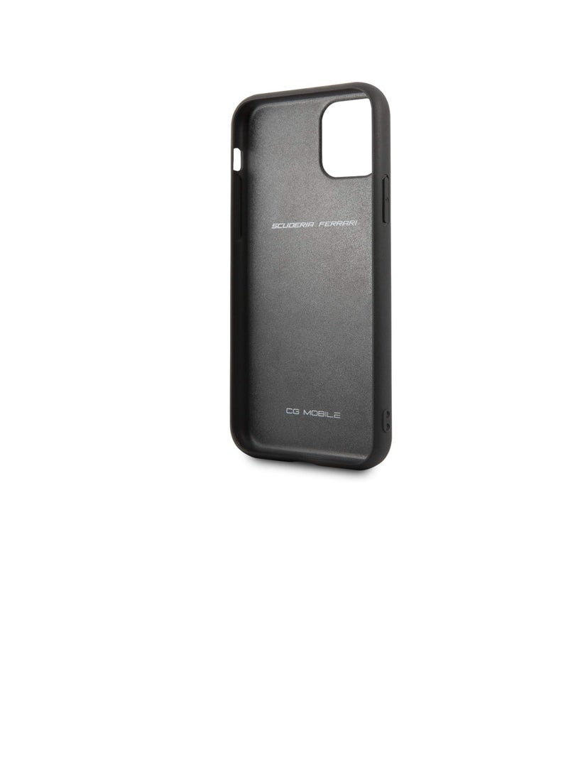 Ferrari Heritage Quilted Leather Hard Case - Red - iPhone 11 Pro