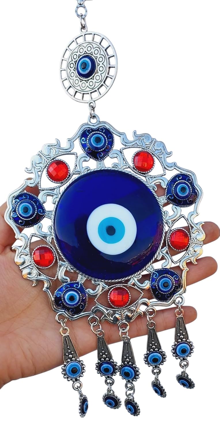 ARTISKRITI Turkish Evil Eye Hanging for Home Entrance Door Decoration Nazar Battu for Home Protection Big Size - Image 4