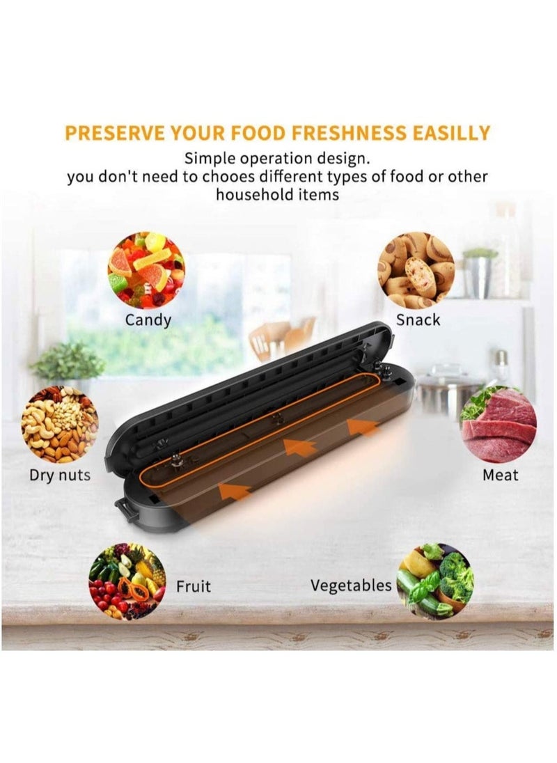 Raxoom Vacuum Sealer machine, Compact Automatic Air Sealing System Preservation,Automatic Food Sealing Machine Vacuum Air Sealing System for Food Storage and Food Preservation  - Image 4