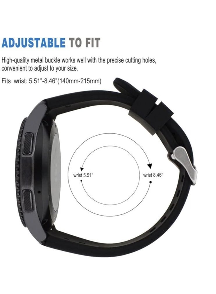 Silicone Sport Band 22MM Strap For Samsung Galaxy Watch 3 45mm/Watch 46mm/Gear S3/Huawei watch GT5 GT4 GT3 46MM/Watch 3&4/3&4 Pro/GT2E/GT2 Pro/GT GT2 46MM/Amazfit GTR 4/3/3 Pro/2/2e - Image 4