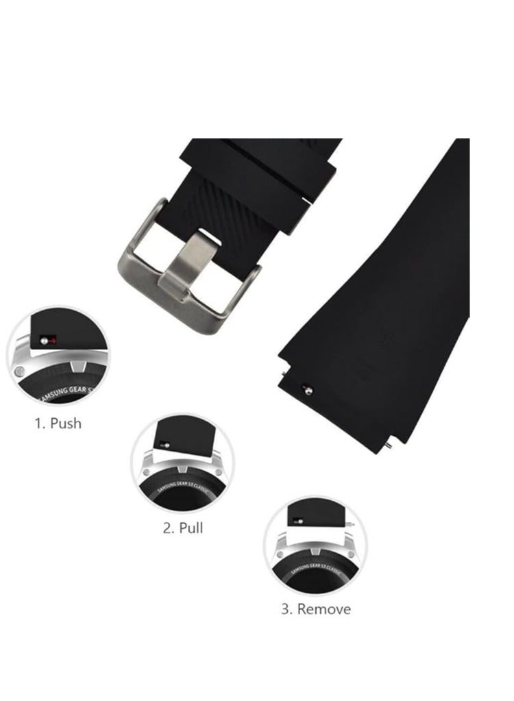 Silicone Sport Band 22MM Strap For Samsung Galaxy Watch 3 45mm/Watch 46mm/Gear S3/Huawei watch GT5 GT4 GT3 46MM/Watch 3&4/3&4 Pro/GT2E/GT2 Pro/GT GT2 46MM/Amazfit GTR 4/3/3 Pro/2/2e - Image 5
