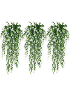 Generic 1 x 5 pcs Eucalyptus Camellia Wall Hanging Decor White 